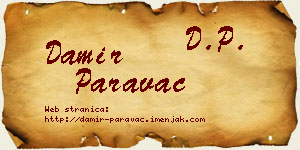 Damir Paravac vizit kartica